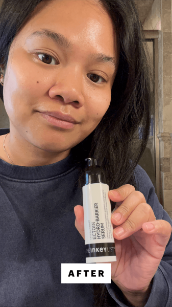 Calaor after applying the The Inkey List Ectoin HydroBarrier Serum